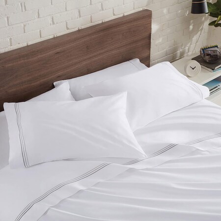 Monarch Brands Aston & Arden Sateen - Full, Steel Grey P-SS-T600-FL-ST